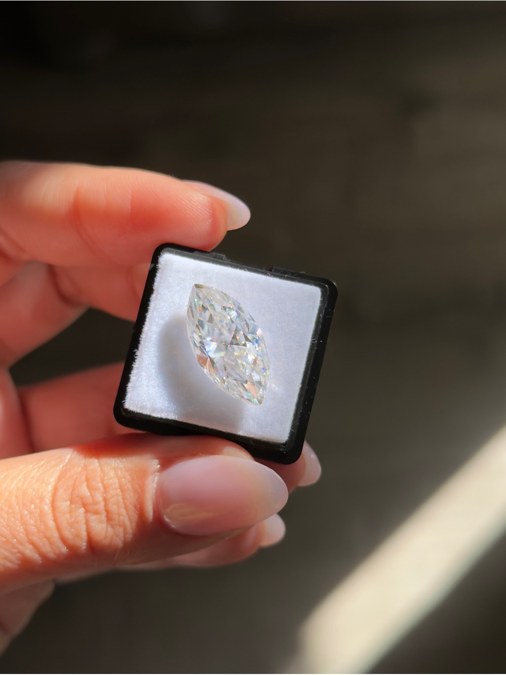 10ct big marquise cut real Moissanite vvs1 color D loose stone 10x20mm